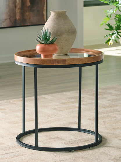 Auburndale Furniture Outlet - Ashley Furniture - Noraluna End Table - Round End Table - T502-6