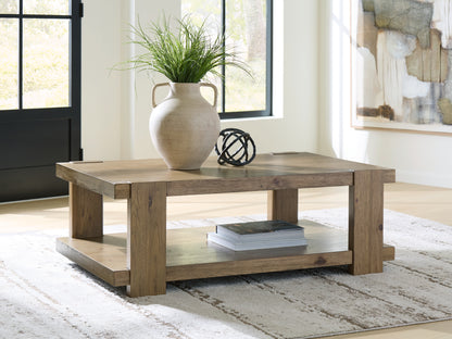 Auburndale Furniture Outlet - Ashley Furniture - Flangren Coffee Table - Rectangular Cocktail Table - T553-1