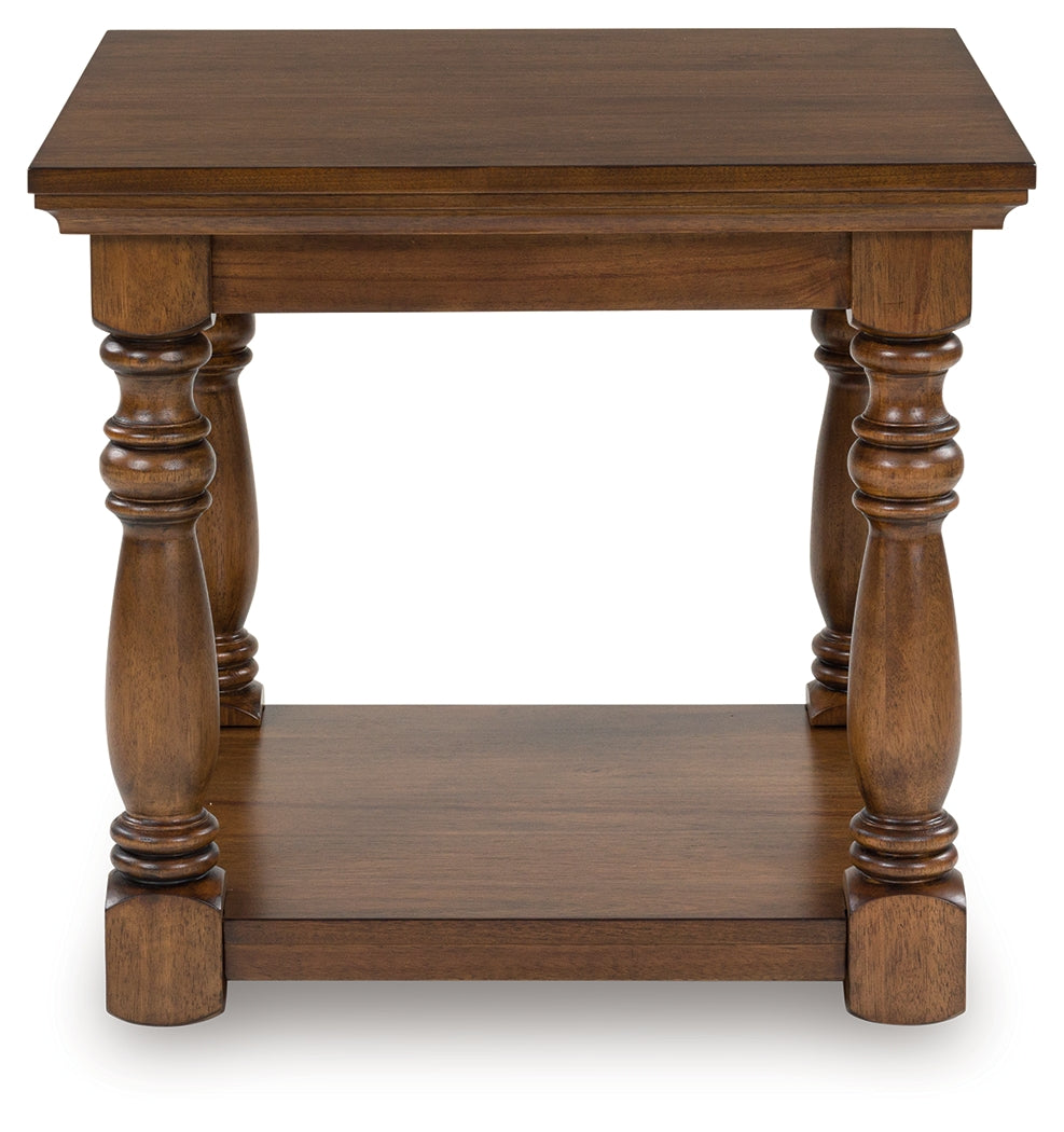 Auburndale Furniture Outlet - Ashley Furniture - Sturlayne End Table - Rectangular End Table / Brown - T609-3