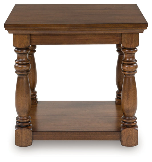 Auburndale Furniture Outlet - Ashley Furniture - Sturlayne End Table - Rectangular End Table / Brown - T609-3