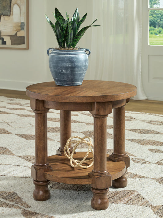 Auburndale Furniture Outlet - Ashley Furniture - Chadworth End Table - Round End Table - T614-6
