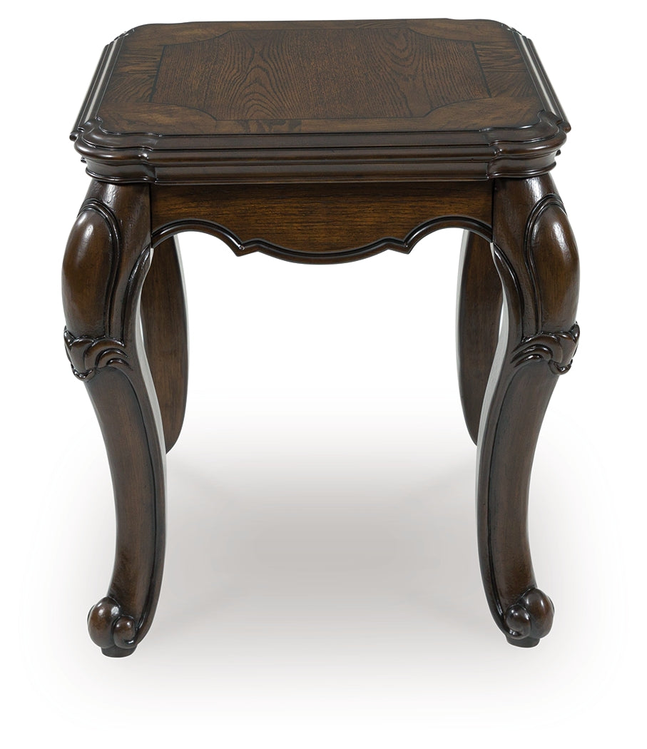 Auburndale Furniture Outlet - Ashley Furniture - Maylee End Table - Rectangular End Table / Dark Brown - T617-3