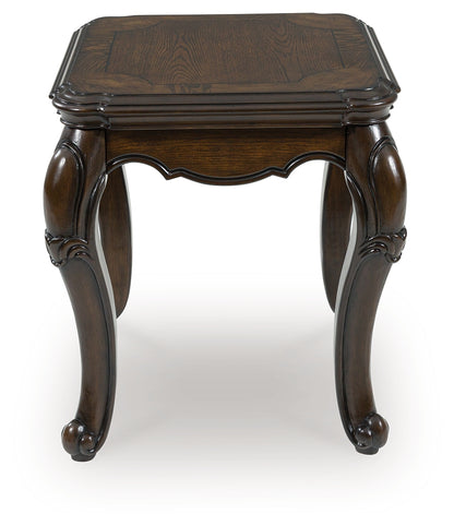 Auburndale Furniture Outlet - Ashley Furniture - Maylee End Table - Rectangular End Table / Dark Brown - T617-3