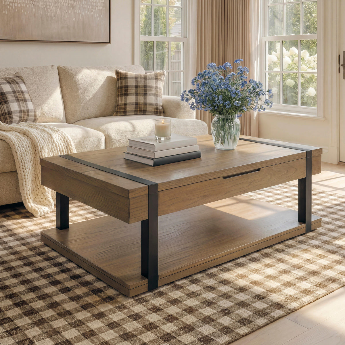 Auburndale Furniture Outlet - Ashley Furniture - Jorannti Lift-Top Coffee Table - Rect Lift Top Cocktail Table - T631-9