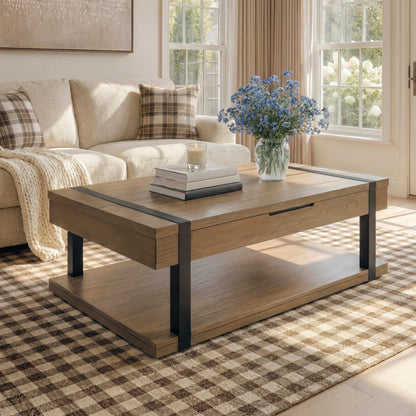 Auburndale Furniture Outlet - Ashley Furniture - Jorannti Lift-Top Coffee Table - Rect Lift Top Cocktail Table - T631-9