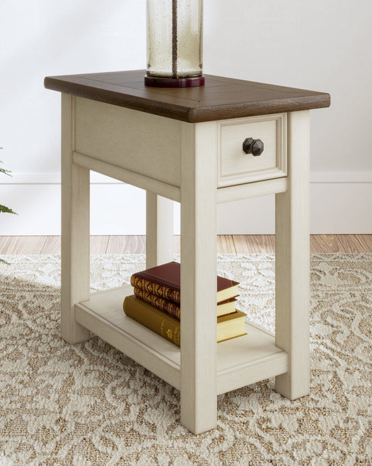 Auburndale Furniture Outlet - Ashley Furniture - Bolanburg Chairside End Table - Chair Side End Table / Two-tone - T637-107