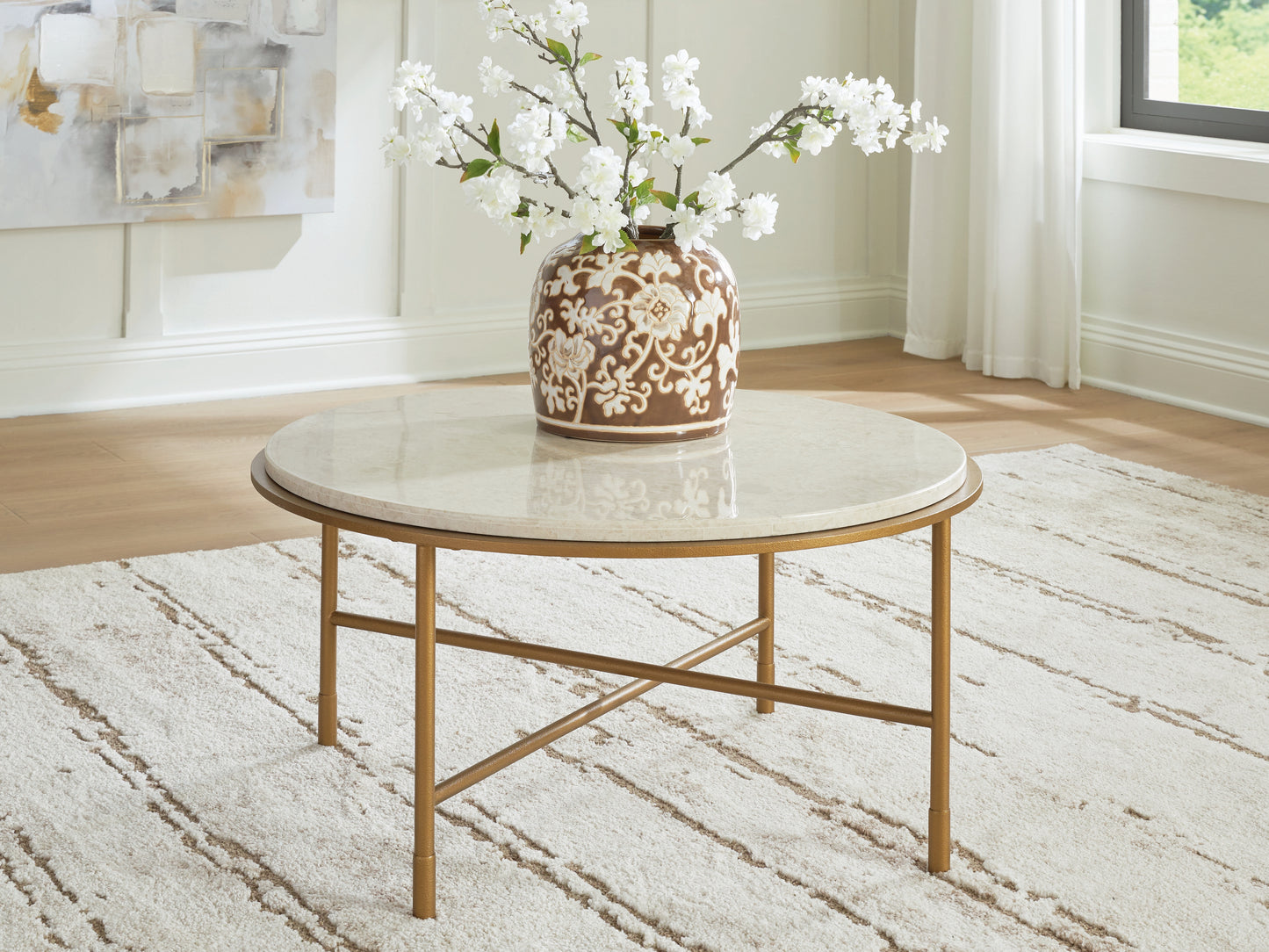 Auburndale Furniture Outlet - Ashley Furniture - Alben Coffee Table - Round Cocktail Table - T643-8