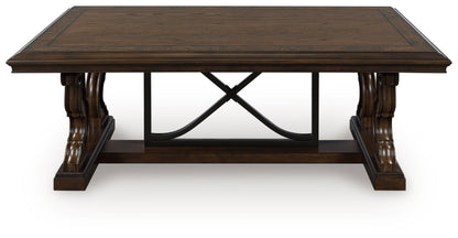 Auburndale Furniture Outlet - Ashley Furniture - Maylee Coffee Table - Rectangular Cocktail Table / Dark Brown - T647-1