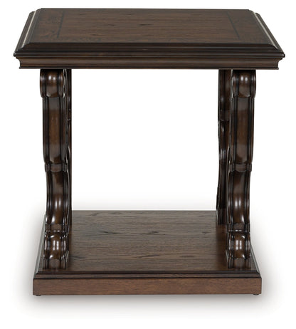 Auburndale Furniture Outlet - Ashley Furniture - Maylee End Table - Rectangular End Table / Dark Brown - T617-3