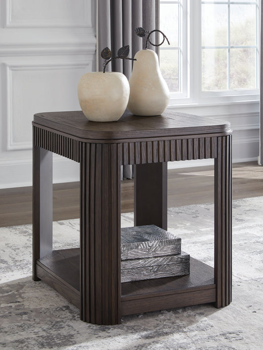 Auburndale Furniture Outlet - Ashley Furniture - Carlibrie End Table - Rectangular End Table / Warm Brown - T700-3