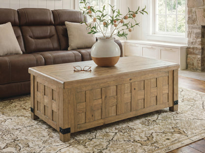 Auburndale Furniture Outlet - Ashley Furniture - Ridgester Lift-Top Coffee Table - Lift Top Cocktail Table - T858-9