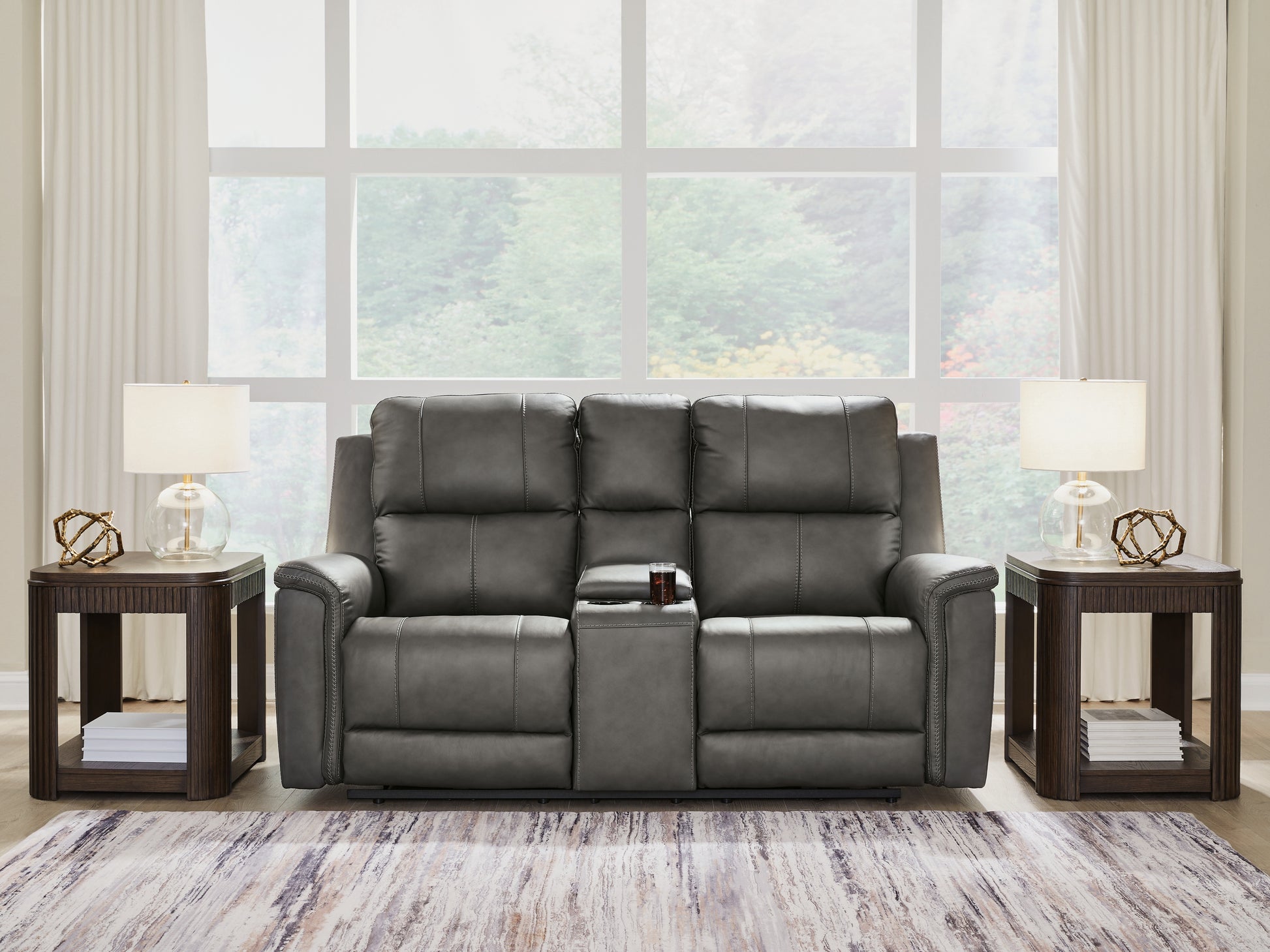 Auburndale Furniture Outlet - Ashley Furniture - Bleckley Living Room - PWR REC Loveseat/CON/ADJ HDRST - PCU1200018