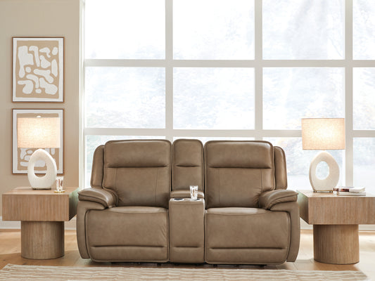 Auburndale Furniture Outlet - Ashley Furniture - Glencroft Living Room - PWR REC Loveseat/CON/ADJ HDRST - PCU1240018