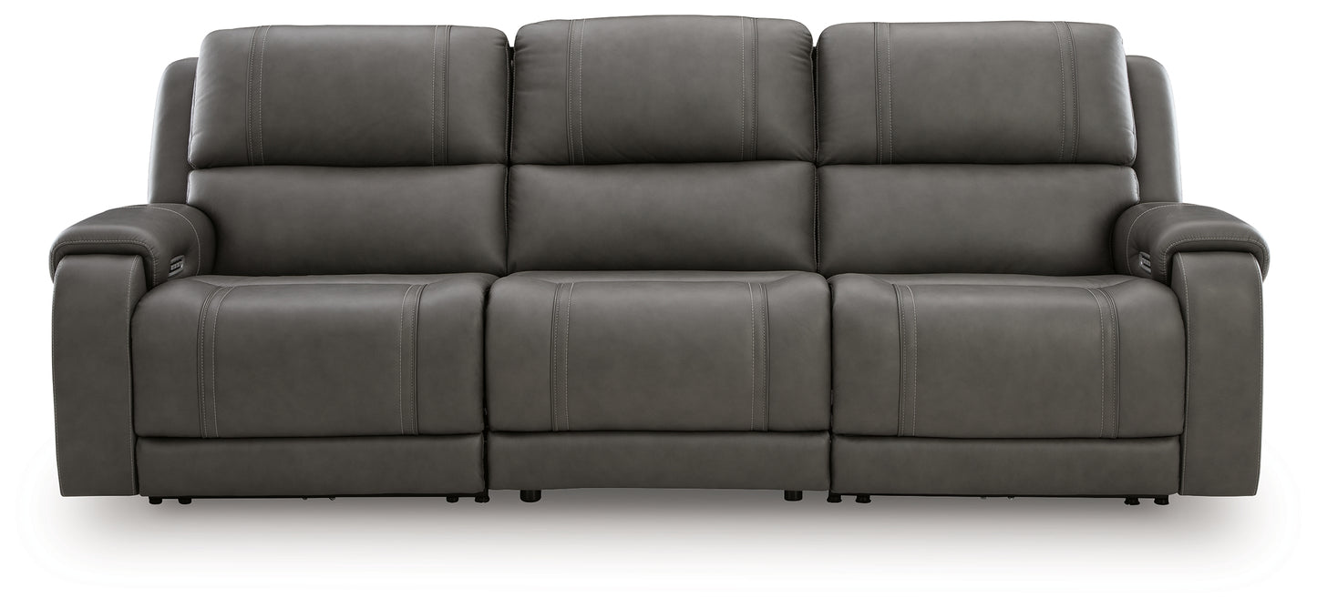 Auburndale Furniture Outlet - Ashley Furniture - 5Z - Pittson Sectional - 3-Piece Power Sectional Reclining Sofa / Anchor - PCU12600S3