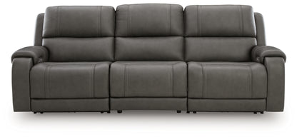 Auburndale Furniture Outlet - Ashley Furniture - 5Z - Pittson Sectional - 3-Piece Power Sectional Reclining Sofa / Anchor - PCU12600S3