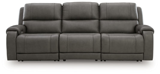 Auburndale Furniture Outlet - Ashley Furniture - 5Z - Pittson Sectional - 3-Piece Power Sectional Reclining Sofa / Anchor - PCU12600S3