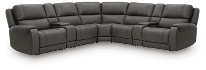 Auburndale Furniture Outlet - Ashley Furniture - 5Z - Pittson Sectional - 7-Piece Power Reclining Sectional - PCU12600S10