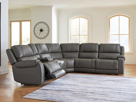Auburndale Furniture Outlet - Ashley Furniture - 5Z - Pittson Sectional - 6-Piece Power Reclining Sectional - PCU12600S5