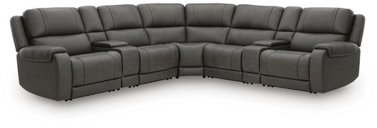Auburndale Furniture Outlet - Ashley Furniture - 5Z - Pittson Sectional - 7-Piece Power Reclining Sectional - PCU12600S11