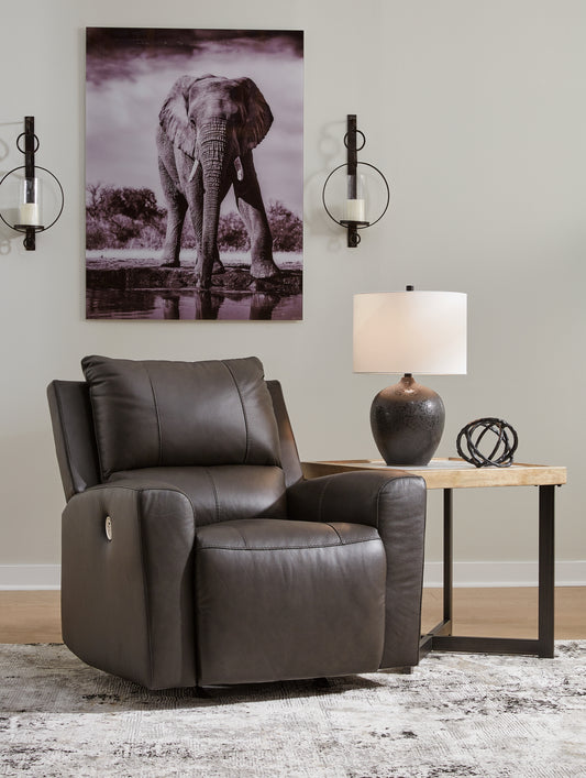 Auburndale Furniture Outlet - Ashley Furniture - Boxmere Living Room - Power Rocker Recliner / Storm - U1310098