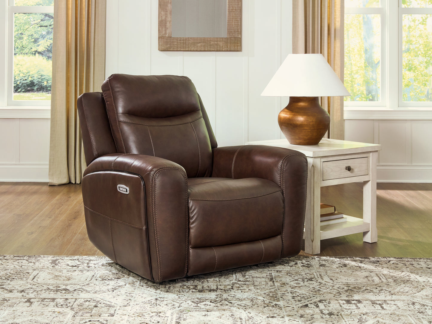 Auburndale Furniture Outlet - Ashley Furniture - Gravier Living Room - PWR Recliner/ADJ Headrest / Cordova - U1330113
