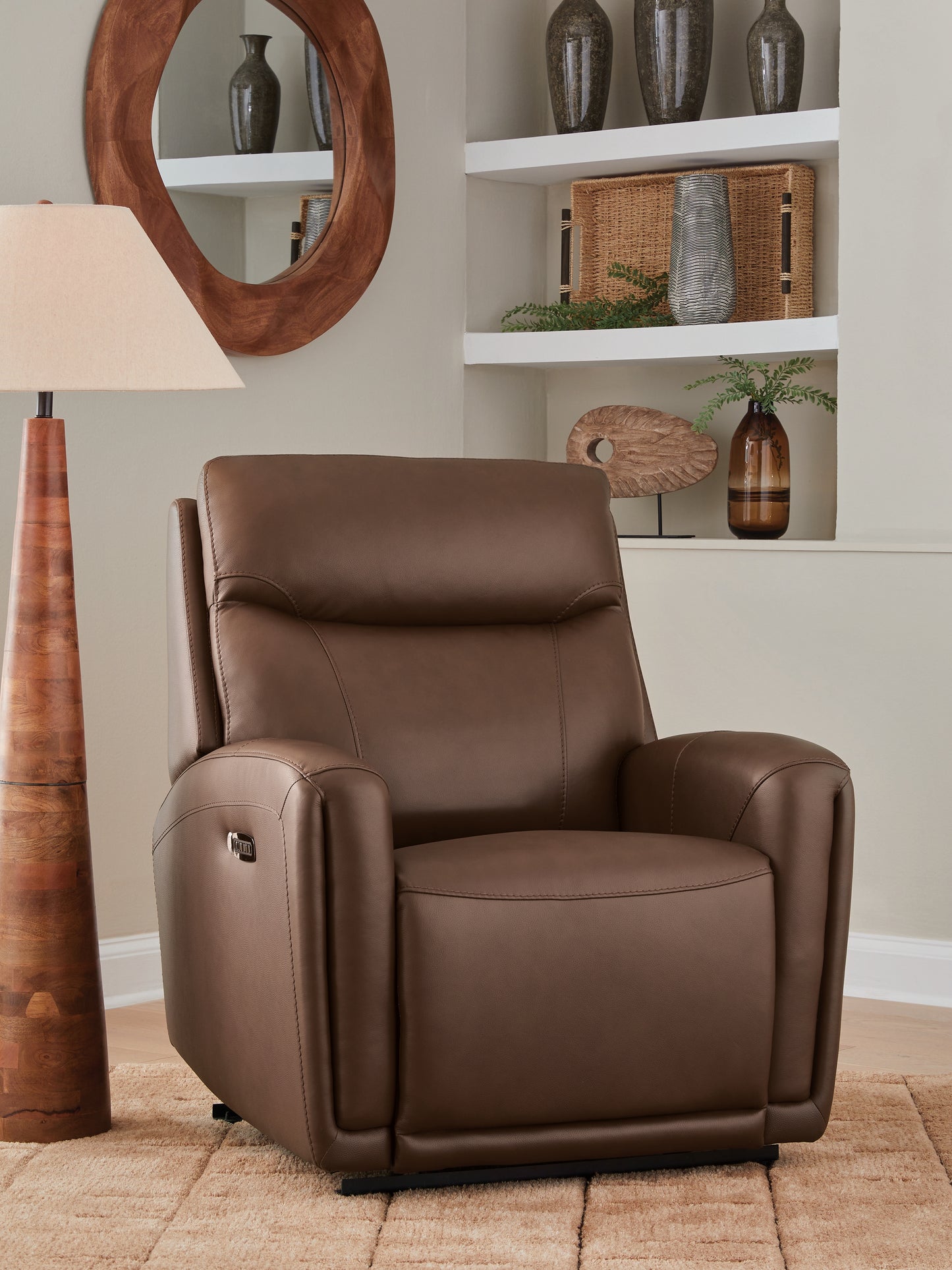 Auburndale Furniture Outlet - Ashley Furniture - Pincara Living Room - PWR AutoGlide REC/ADJ Headrest - PCU1380242