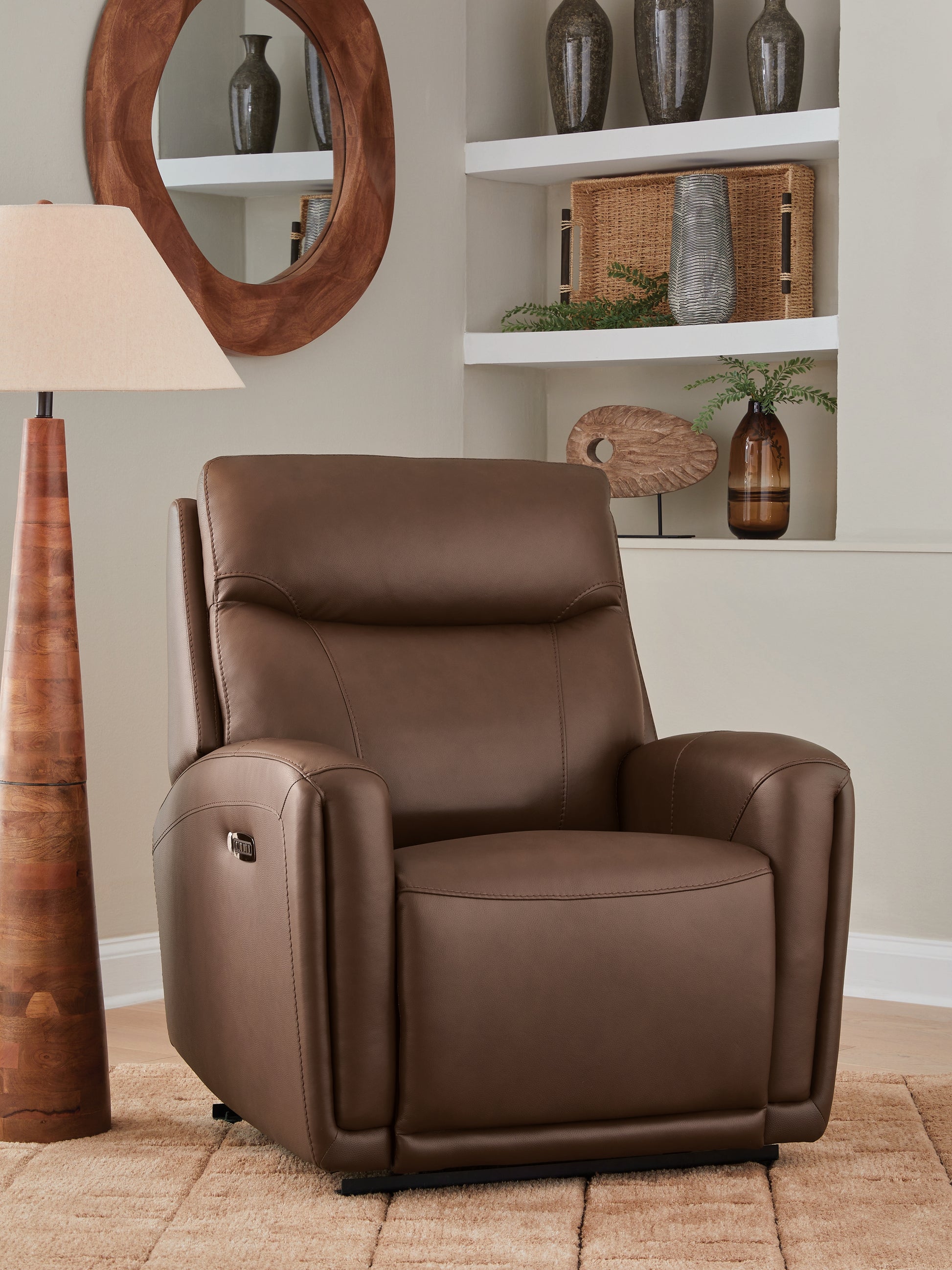 Auburndale Furniture Outlet - Ashley Furniture - Pincara Living Room - PWR AutoGlide REC/ADJ Headrest - PCU1380242