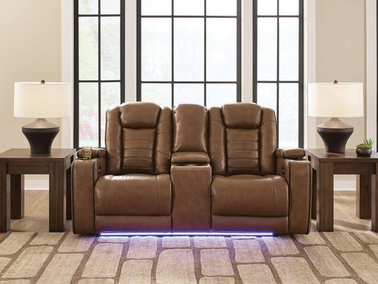 Auburndale Furniture Outlet - Ashley Furniture - Gruaro Living Room - PWR REC Loveseat/CON/ADJ HDRST - PCU1420018