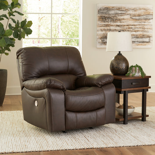 Auburndale Furniture Outlet - Ashley Furniture - Leesworth Living Room - Reclining Power Loveseat / Ocean - U4380974