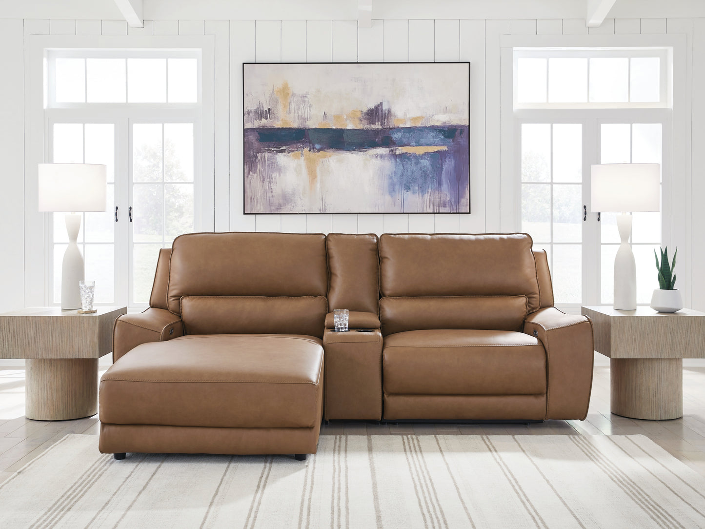 Auburndale Furniture Outlet - Ashley Furniture - DeepWakes Sectional - 3-Piece Power Reclining Sectional with Chaise - PCU62606S17