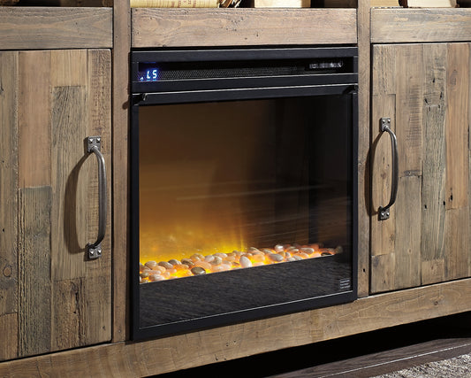 Auburndale Furniture Outlet - Ashley Furniture - Entertainment Accessories Electric Fireplace Insert - Electric Fireplace Insert / Black - W100-02