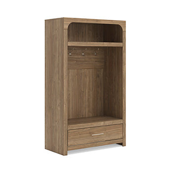 Auburndale Furniture Outlet - Ashley Furniture - Dovander Hall Tree with Storage Bench - Hall Tree with Storage Bench - W1121-79