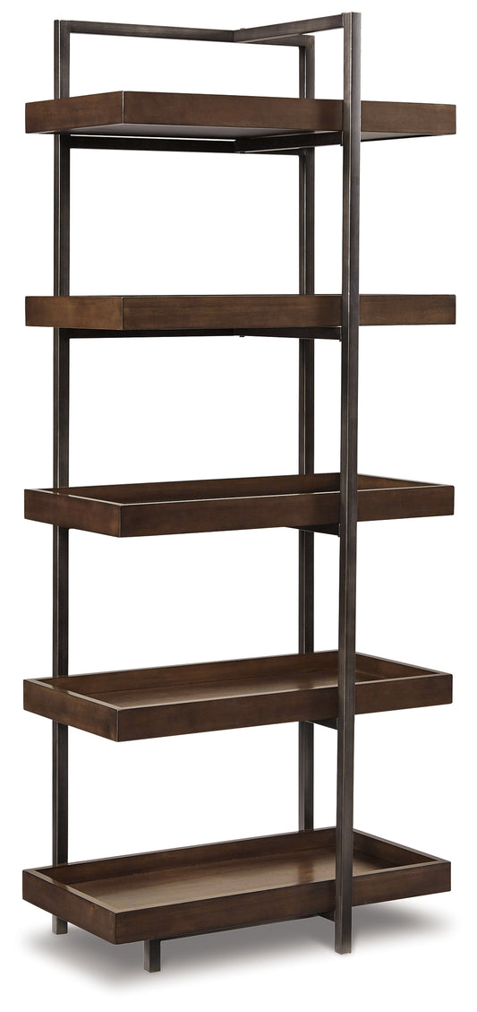Auburndale Furniture Outlet - Ashley Furniture - Starmore Entertainment Center - Left or Right Pier / Brown/Gunmetal - W633-34