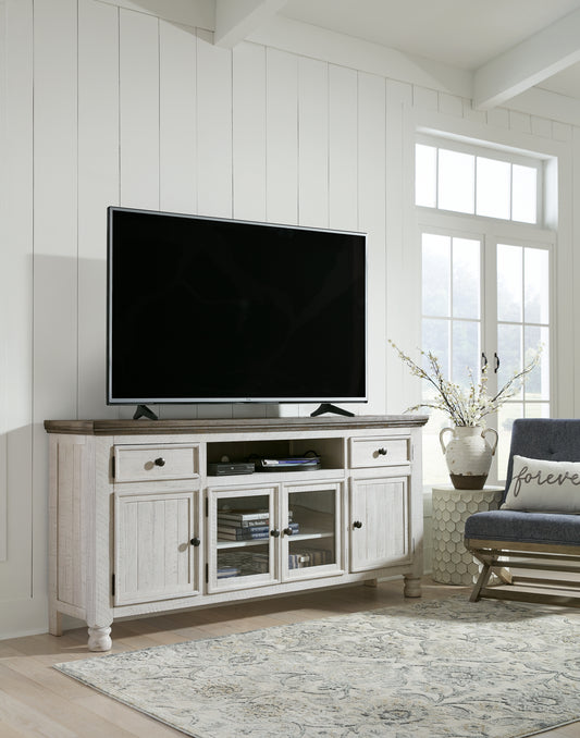 Auburndale Furniture Outlet - Ashley Furniture - Havalance TV Stand - TV Stand / Two-tone - W814-68